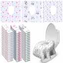 Disposable Toilet Seat Covers Extra Large Waterproof for Campers & Adults, Individually Wrapped for Public Restroom, Travel, Airplane, Trip, Camping & Hiking (100 Pack)