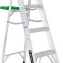 Louisville Ladder 4-foot Aluminium Step Ladder with tool tray, 225-Pound Load Capacity, Type II, AS4004