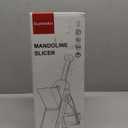 SupMaKin Safe Mandoline Slicer for Kitchen, Vegetable Food Potato Chip Slicer Maual Adjustable Thickness, Chopping Artifact Fast Veggie Salad Chopper Light Gray