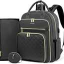 LOVEVOOK Baby Diaper Bag,Waterproof Diaper Backpack with USB Charging Port for Bab, Large Capacity Fit for 15.6 inch Laptop,Dark Grey