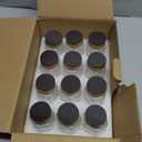 set of 12 magnetic glass spice tins with 180 seasoning label stickers