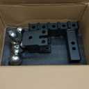 Off-Road Adjustable Trailer Hitch Tri-Ball Mount Fit 2 Receiver, 6 Rise/Drop Tow Hitch for Trucks, RV, Boat, & ATV/UTV (1-7/8", 2", 2-5/16" Balls) Heavy Duty 12,500 lbs GTW, Tool-Free Setup