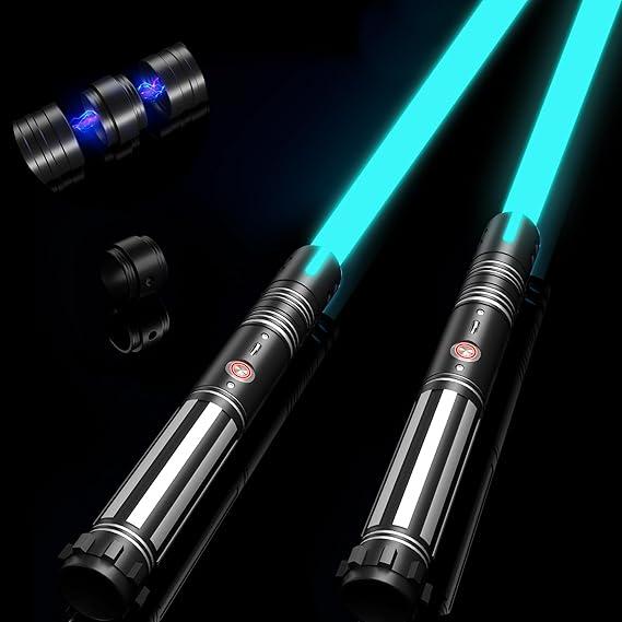 Viglaschill Dueling Light Saber FX Lightsaber 2 Pack Rechargeable 24 Colors 6 Modes Sounds 2-in-1 Detachable Light Saber Toy for Kids and Adults Christmas Halloween Present Viglaschill Dueling Light Saber FX Lightsaber 2 Pack Rechargeable 24 Colors 6 Modes Sounds 2-in-1 Detachable Light Saber Toy for Kids and Adults Christmas Halloween Present