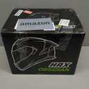 HAX Obsidian Dual Visor Full Face Motorcycle Helmet Large