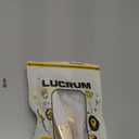 Lucrum Compatible with Hyundai Key Fob Cover & Leather Keychain, Keyfob Case for Santa Fe, Sonata, Tucson, Grandeur, Ioniq 5, Palisade, Nexo - For 7 Button Remote (2019-2025) - White and Gold