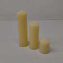 Assorted Pillar Candles for Weddings and Home Décor, 3" Assorted Yellow Pillar Pack 18 pcs