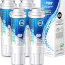 ICEPURE UKF8001 Refrigerator Water Filter Replacement for EveryDrop EDR4RXD1, Whirlpool Filter 4, Maytag UKF8001AXX-200, UKF8001P, 4396395, 469006, Puriclean II, FMM-2, RWF0900A 4PACK