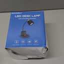 LED Desk Lamp with USB Charging Port Touch Control 3 Color Modes, Stepless Dimming,Eye-Caring LED Table Lamp for Home,Office,Bedroom,Reading,Work,Study,Gooseneck Lamp, 5V, 2.4A (White)