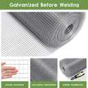 Tongmo 24" x 100' Hardware Cloth, 1inch Mesh Galvanized Chicken Wire Fence, 19 Gauge Welded Wire Roll,Garden Fence, Poultry Netting for Rabbit/Duck/Chicken Coop