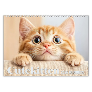 2026 Wall Calendar,Calendar 2026, January 2026 - December 2026, Wall Calendar Cat Kitten, 11" X 17" Opened,Full Page Months Thick & Sturdy Paper for Calendar Organizing & Planning