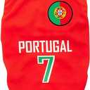 GabeFish Dog World Cup T Shirt Pets Football Jersey Sports Soccer National Team Vest Cat Summer Cool Clothes Apparel Portugal Medium