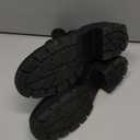 Athlefit Women's Chelsea Platform Ankle Boots Elastic Chunky Heel Lug Sole Black Booties Size 9