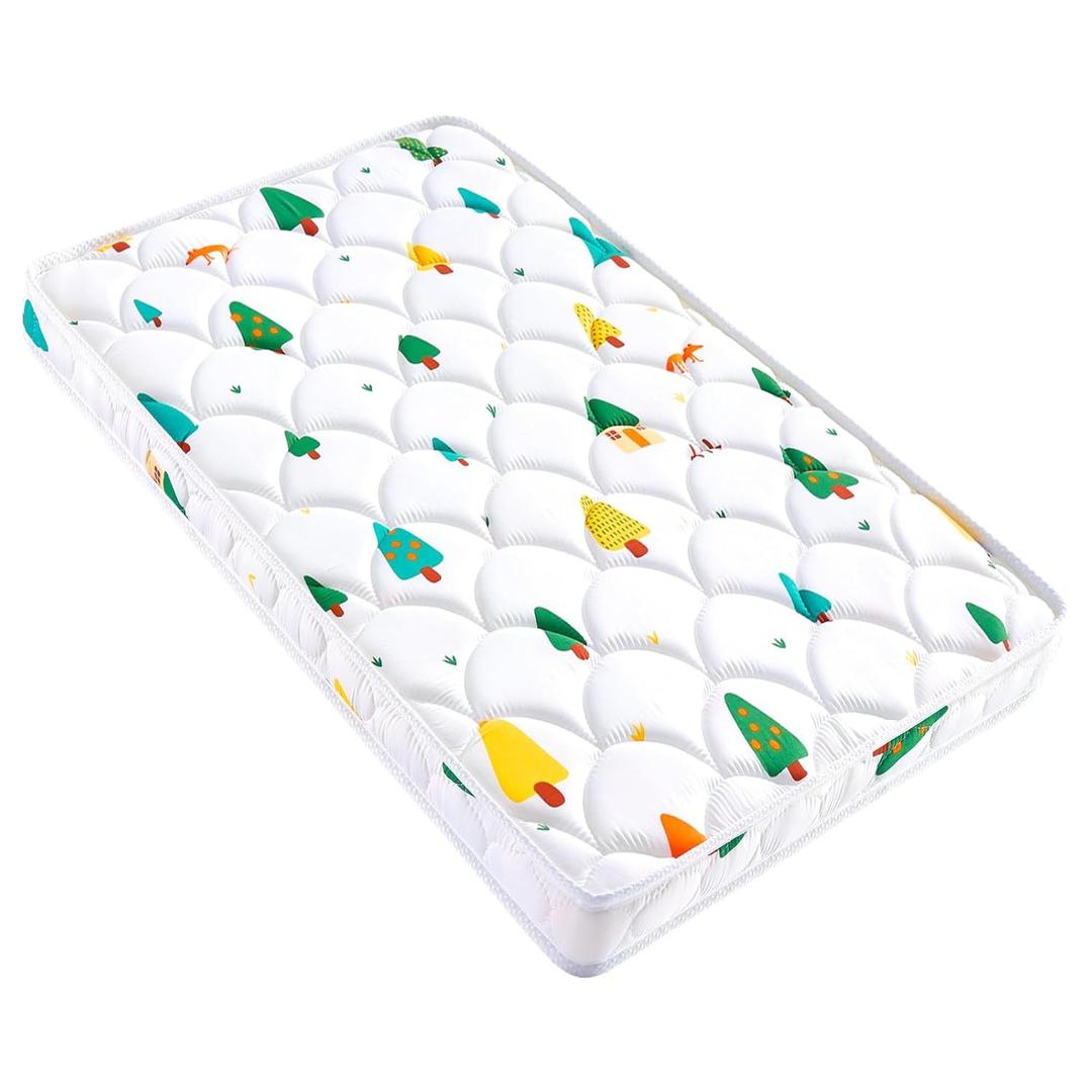 Baby Bassinet Mattress 29 x 18 inches- Firm Support and Comfort Premium Foam,Noiseless and Odorless,Hypoallergenic Small Crib Mattress, Fits Moses Basket, Dual Sided with Soft Breathable Fabric
