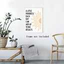Motivational Phrases Wall Art Prints Inspirational Wall Decor A Little Progress Each Day Can Add Up To Big Results Progress Quote Poster for Living Room Office Classroom Decor 8x12in Unframed