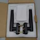 WiFi-Free 4-in-1 Smart Fingerprint Door Knob Lock(Fingerprint/Code/IC Card/Key), No App Required, Door Locks for Bedrooms & Offices, Biometric Thumbprint Door Knobs with Code & Keypad, Auto Lock (Glossy Black)