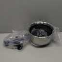 Stainless Steel Salad Spinner, 4.8 Qt Vegetable Washer, BPA-Free Lettuce Dryer with Crank Design, Dishwasher Safe, Non-Slip Base - Transparent Lid