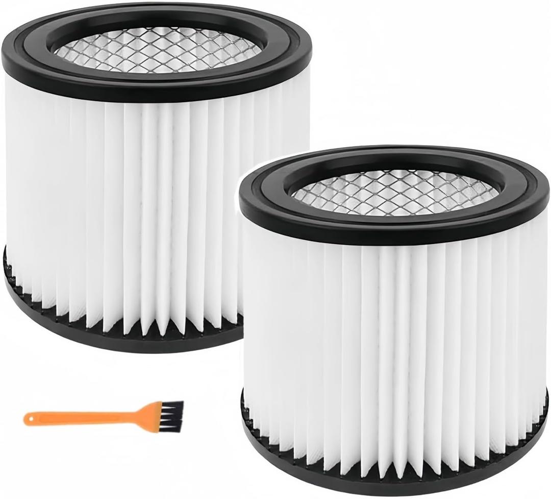 90398 HEPA Replacement Filter for Shop-Vac 9039800, 903-98, 903-98-00 Hangup Type AA Wet/Dry Small Cartridge Vacuum Filter, Fits Most for Shop Vac 4, 2.5 Gallon and Less, 2 Pack 90398 HEPA Replacement Filter for Shop-Vac 9039800, 903-98, 903-98-00 Hangup Type AA Wet/Dry Small Cartridge Vacuum Filter, Fits Most for Shop Vac 4, 2.5 Gallon and Less, 2 Pack