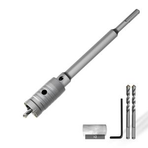 CSOOM Concrete Hole Saw 1-3/8" (35mm) with 220mm SDS Plus Shank Connecting Rod, Carbide Cement Hole Saw for Concrete Cement, Brick Wall Stone