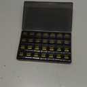 Monthly Pill Organizer, 28 Day Pill Box 1 Time a Day with Dust-Proof Case, Large 4 Weeks a Month Pill Case Container, Daily Vitamin Case Box for Pills/Medicine/Fish Oil/Supplements Black