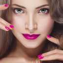 8 x Semi Cured Gel Nail Strips|Works with Any UV/LED Lamps|20 Pcs Gel Nail Stickers|Long-Lasting Two Weeks and Easy to Apply & Remove|Purple