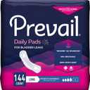 Prevail - Incontinence Bladder Control Pads for Women - Moderate Absorbency - Long Length - 144 Count (9 packs of 16)