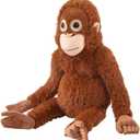 Karoeiwa Panchi Monkey Stuffed Animal Protect Orangutan Gorilla Plush Pillow 22 inch Cute Hugging Plushies Soft Zoo Monkey for Gifts for Kids Adults Collectors