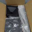 22" 19" 17" Lanterns Decorative Outdoor & Indoor, Set of 3 Modern Metal Black Lantern with Flameless LED Candles, Halloween & Christmas Decorative Lanterns for Home, Patio, Porch, Garden, Floor