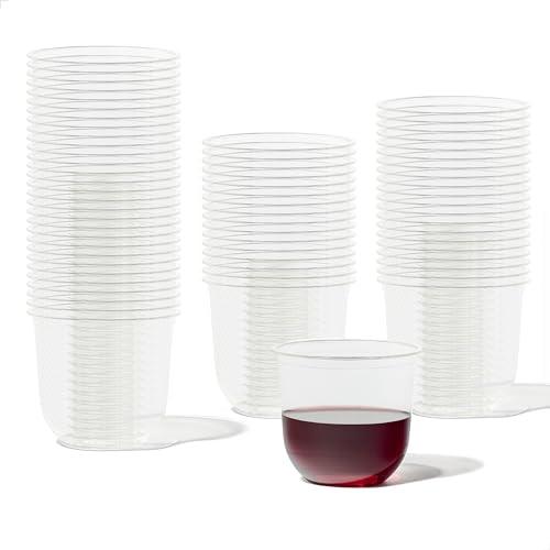 TOSSWARE NATURAL Arc - Plant Based Cups 12 oz - Plastic Alternative Cups for Parties, Bachelorettes, Weddings - Recyclable Clear Cold Cups - Set of 700, 12oz