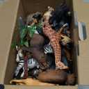 31 Pcs Safari Animals Figures Including 24 Realistic Jungle Playset Toys Zoo Animals for Toddlers 3+ Years Old Ideal Gift for Boys and Girls