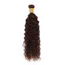 Color #4 Human Hair Bundles Chocolate Brown Water Wave Single Brown Bundle Human Hair 34 Inch Double Weft Grade 12A Unprocessed Virgin Remy Hair Extension
