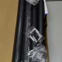 2 PACK Closet Rods for Hanging Clothes, 17 to 84 Inches Stepless Adjustable Metal Closet Rod, 1.3 Inches Heavy Duty Clothes Hanging Rod for Closet Wardrobes Laundry RV, Black