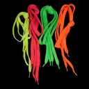 2 x Neon Shoe Laces Bright, 44 inch long (Neon Orange) (Orange)