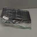 Freezer Organizer Bins, 2 Pack Stackable Deep Chest Freezer Organizer Bins, Foldable Freezer Baskets with Handles, Black Freezer Storage Organizer Baskets for 5/ 7 Cu.FT Sort Frozen Meats