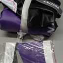 VOFiTNY Gymnastics Tumbling Equipment Air Barrel Inflatable Octagon Tumbler Roller Back-bend Trainer Cheerleading Without Pump (2.6'L x 1.55'D, Black/Purple No Pump)