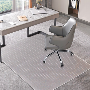 BesWin Office Chair Mat for Carpets, 30" x 48" Clear Computer Desk Chair Mat for Low Carpeted Floors, Thick and Sturdy Carpet Protector, Easy Glide and Flat Without Curling(Rectangle)
