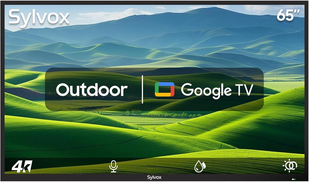 SYLVOX 65 Inch Outdoor Smart Television Weatherproof Google TV, 4K 700NIT High Brightness Temperature Resistant IP55 Waterproof TVs, Anti-Scratch, Suitable for Partial Sun (Patio Series) SYLVOX 65 Inch Outdoor Smart Television Weatherproof Google TV, 4K 700NIT High Brightness Temperature Resistant IP55 Waterproof TVs, Anti-Scratch, Suitable for Partial Sun (Patio Series)