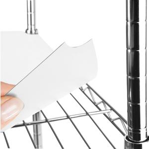Wire Shelf Liner Wire Rack Shelf Mat - Thick Wire Shelf Cover - Waterproof Plastic Shelf Liners, Metal Shelf Liner - Easy Use Wire Shelving Cover for Closet (White, 14" X 24" (Set of 3))