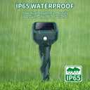 Mole Repellent Solar Powered, 8 Pack Snake & Skunk Repellent for Yard, IP 65 Waterproof Ultrasonic Deterrent Stakes, Get Rid for Rabbit, Gopher, Vole, Chipmunk, Deer, Groundhog for Lawns Garden
