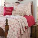 C&F Home Evergreen Toile Cardinal & Pinecones 100% Cotton Full/Queen Bed 3-Piece Christmas Quilt Set Xmas Winter Holiday Holly Branch Machine Washable Bedspread Bedding Coverlet Bedroom Decor