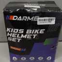 Kids Bike Helmet Set,CPSC Certified with Knee Elbow Wrist Pads Guards,Toddler Adjustable Black Helmet for Ages 2-3-5-8 Girls Child,Sports Protective Gear Set for Bicycle Skate Scooter Small