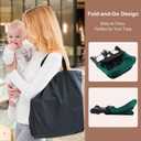 Hook On Chair, Portable Table High Chair, Folding Compact Baby Seat with Storage Bag for Indoor/Outdoor(Green)