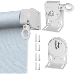 Universal Replacement Installation Accessories for Indoor/Outdoor Sunshade and Roller Blinds (White)