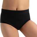 Capezio Big Girls' Brief (10-12, Black)