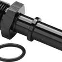 8AN -8 ORB Male to 1/2" SAE Quick Disconnect Connect Male Push On EFI Fuel Fitting Adapter Straight Aluminum Black