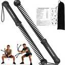 POWER GUIDANCE 2PCS Weighted Ropeless Battle Ropes, Portable Cordless Battle Rope with Non-Slip Handles, Workout Exercise Rope for HIIT, Cardio & StrengthBlack