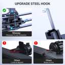 Miracase Upgraded Wider Clamp Phone Holders for Your Car, Metal Hook Air Vent Car Mount [Thick Cases Friendly] Automobile Hands Free Compatible with iPhone 17/16/15/14/13 Series All Smartphone