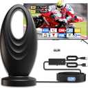 2025 TV Antenna for Smart TV and Old TV, 2200+ Miles Range HD Digital TV Antenna Indoor with 360 Signal Strongest Booster, Supports Local Channels 1080P 4K Reception for Home, RV, Camping (32ft)