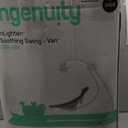 Ingenuity InLighten 5-Speed Baby Swing - Swivel Infant Seat, 5 Point Safety Harness, Nature Sounds, Lights - Van Elephant