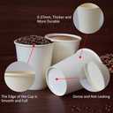 Paper Cups 150 Pack - 8 Oz Hot and Cold Paper Coffee Cups, 150 Count