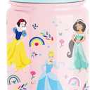 Simple Modern Kids Summit Water Bottle with Straw Lid | Disney Princess 14oz Stainless Steel Cup Insulated Tumbler for Girls, School | Princess Rainbows